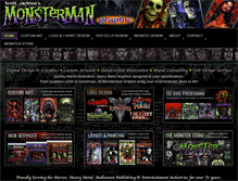 Tablet Screenshot of monstermangraphic.com